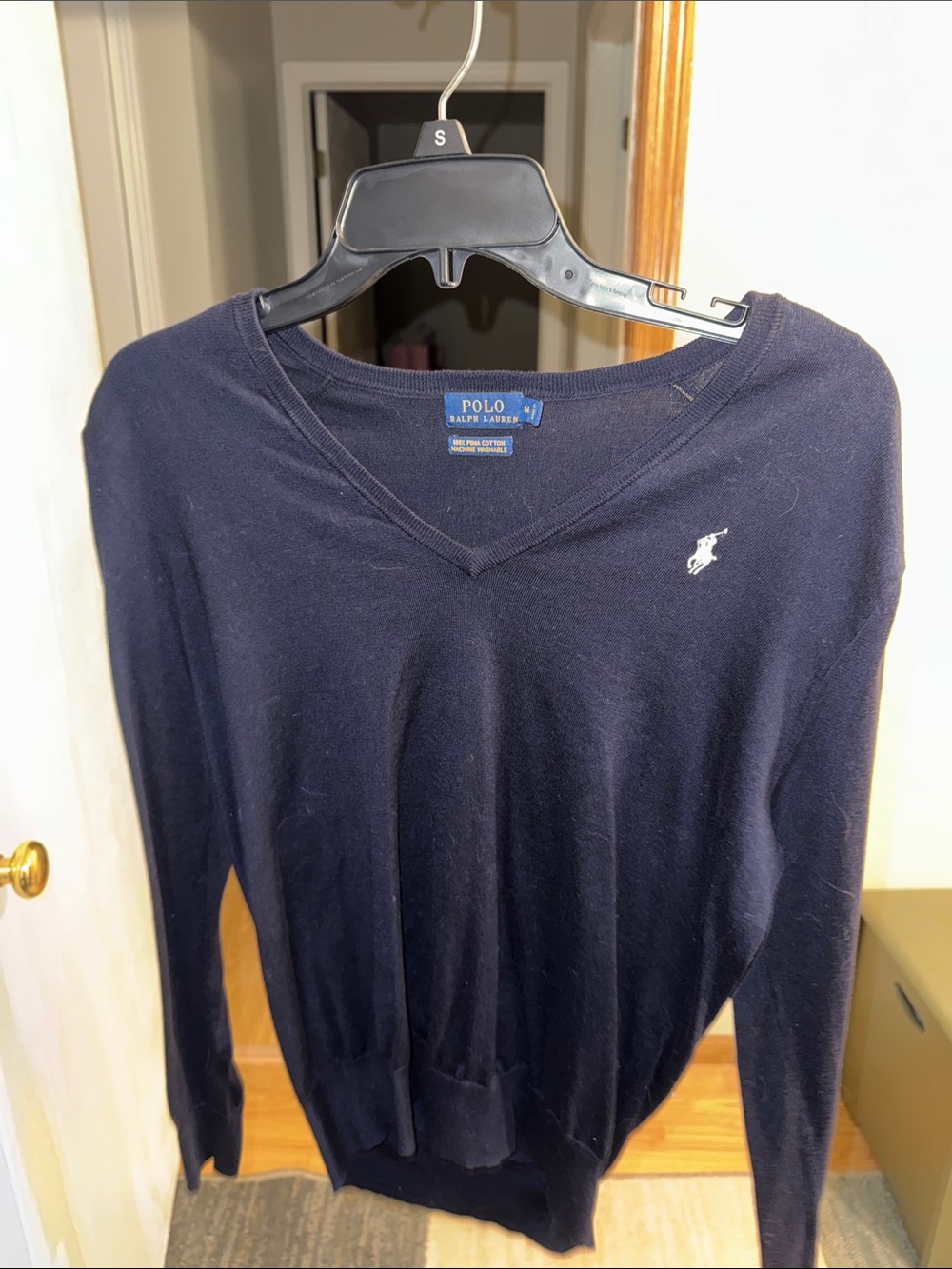 Polo by Ralph Lauren Men's Dark Navy V-Neck Sweater